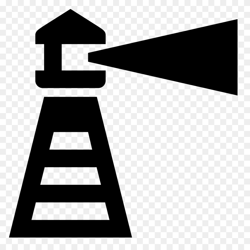 1600x1600 Lighthouse Icon - Lighthouse Clipart Black And White