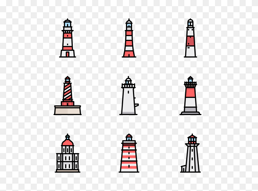 600x564 Lighthouse Icons - Light House PNG