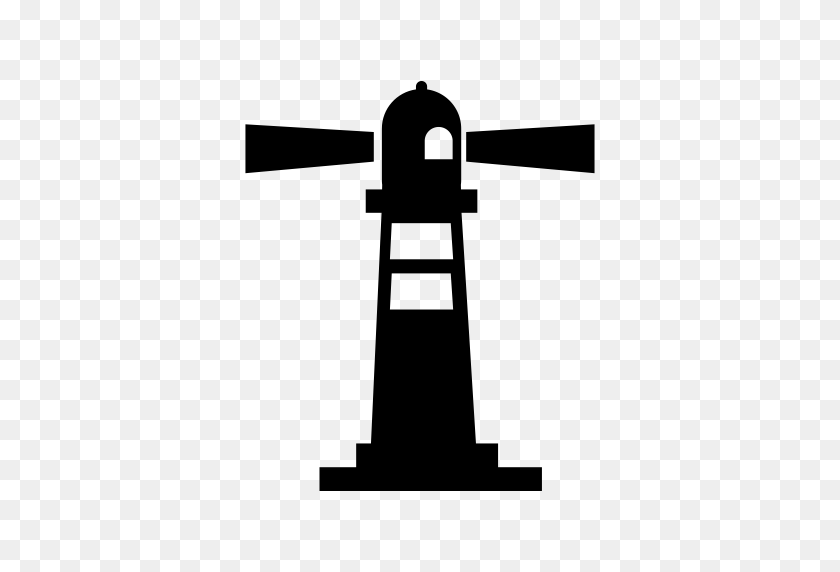 512x512 Lighthouse, Lighthouse, Oldschool Icon With Png And Vector Format - Lighthouse Clipart Black And White