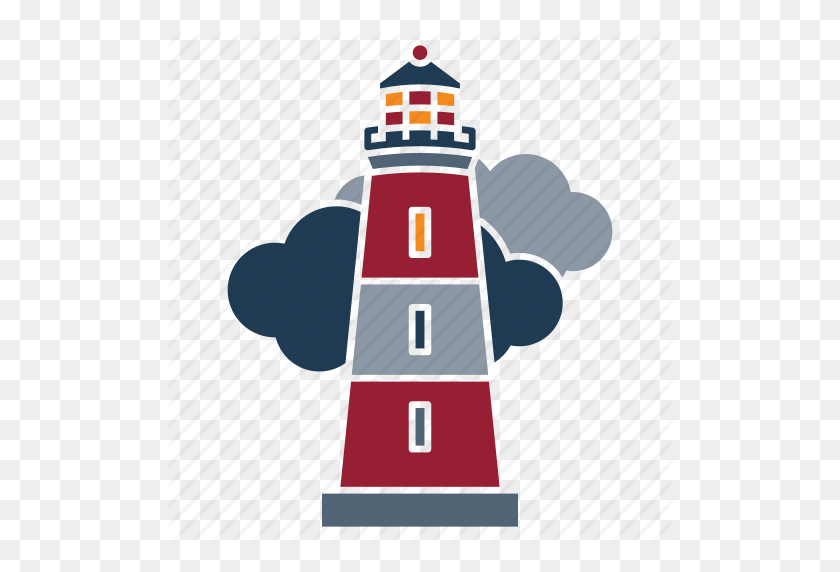 512x512 Lighthouse, Marine, Nautical, Navy, Ocean, Sea, Seaside Icon - Lighthouse Clipart PNG