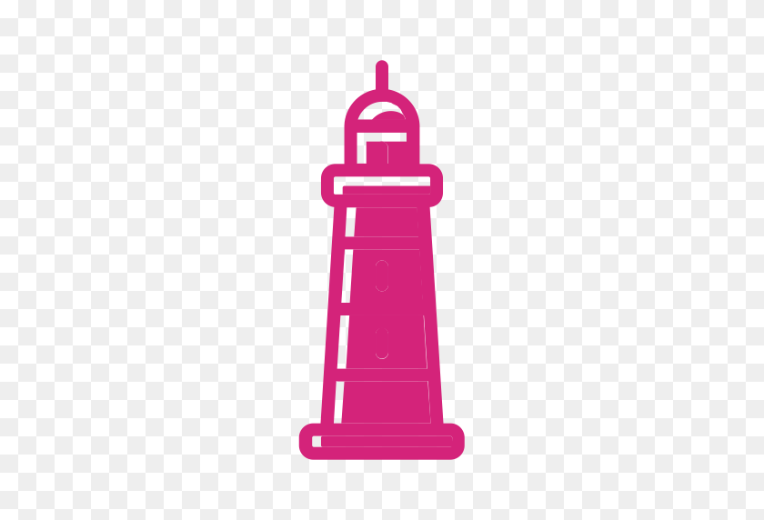512x512 Lighthouse, Oldschool, Tattoo Icon With Png And Vector Format - Lighthouse Clipart Free