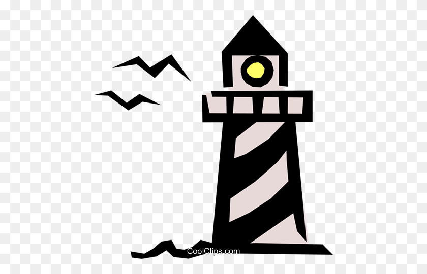 470x480 Lighthouse Royalty Free Vector Clip Art Illustration - Lighthouse Clipart