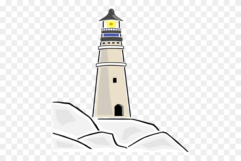 474x500 Lighthouse Vector Image - Lighthouse Black And White Clipart