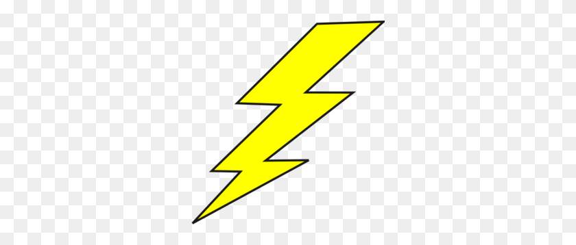 282x298 Lightning Bolt Clip Art - Lightning Bolt Clipart Transparent
