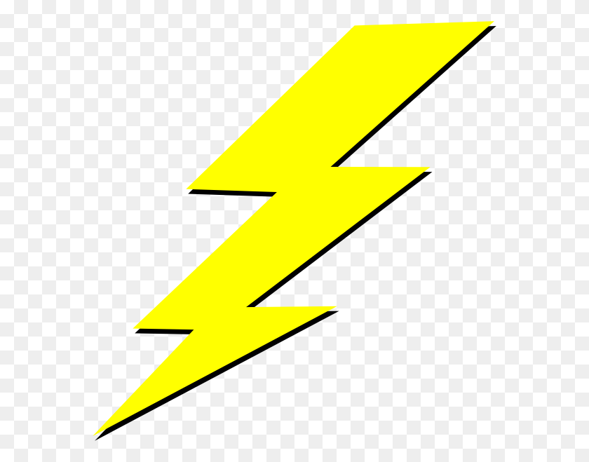 576x599 Lightning Bolt Clip Arts Download - PNG Lightning Bolt