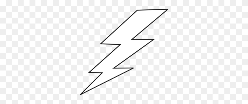 300x294 Lightning Bolt Clipart Blanco Y Negro Gratis - Rayo Png Transparente