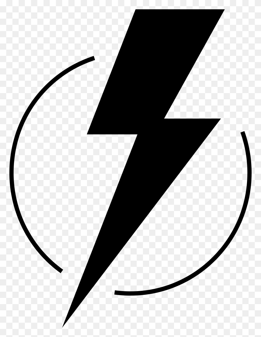 1823x2400 Lightning Bolt Icon Vector Clipart Image - Lightning Strike PNG