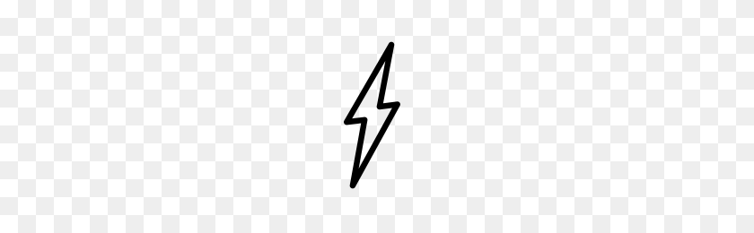 200x200 Lightning Bolt Icons Noun Project - White Lightning PNG