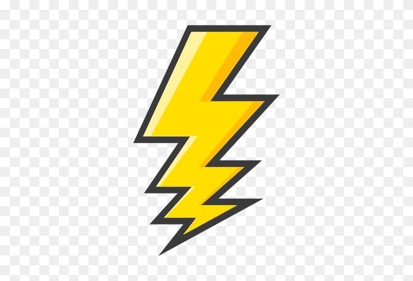 512x512 Lightning Bolt Large Yellow - Bolt PNG
