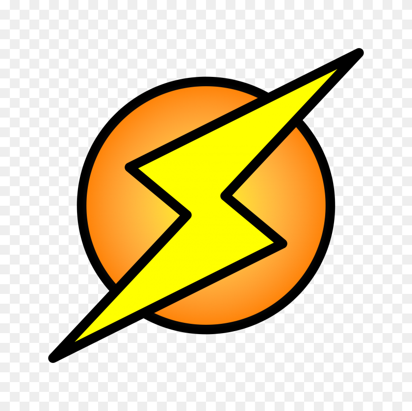 2000x2000 Lightning Bolt On Circle - Lightning Transparent PNG