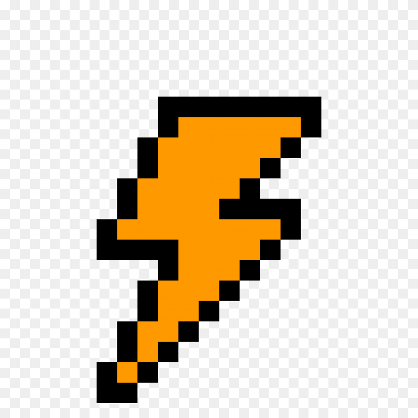 3800x3800 Lightning Bolt Pixel Art Maker - Lightning Bolt Clipart