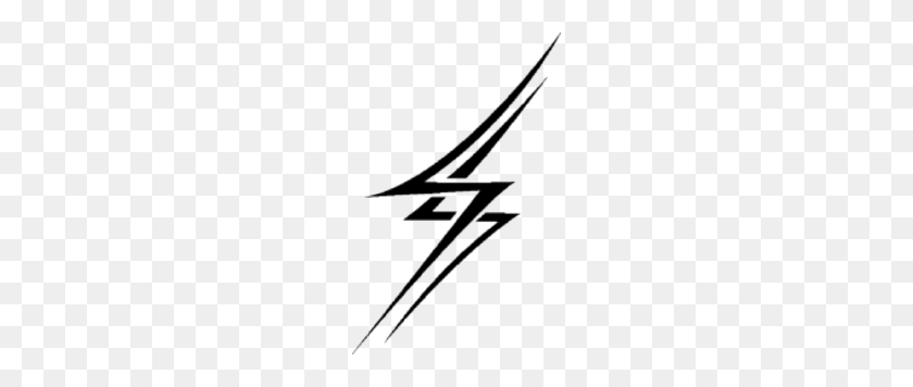 192x296 Lightning Bolt Tattoo Clip Art - Thunder And Lightning Clipart