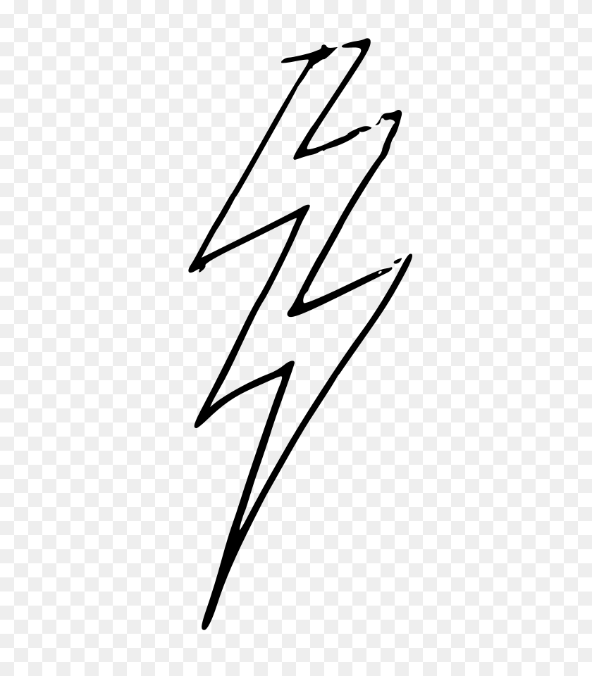 411x900 Lightning Bolt Yellow Lightning Electricity Bolt Thunder Vector - Thunder Clipart