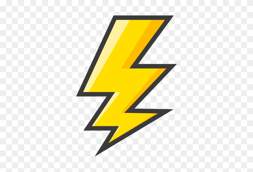 512x512 Lightning Bolt Yellow Symbol - PNG Lightning Bolt