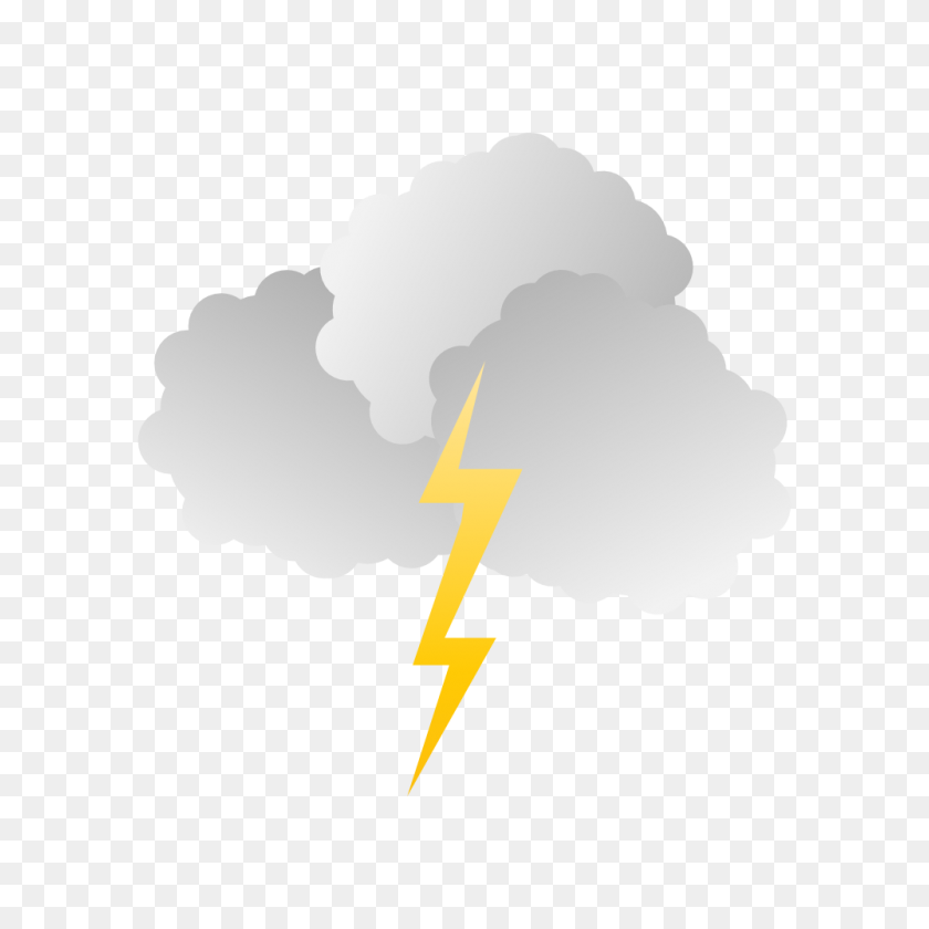 999x999 Lightning Clip Art - Dark Clouds Clipart