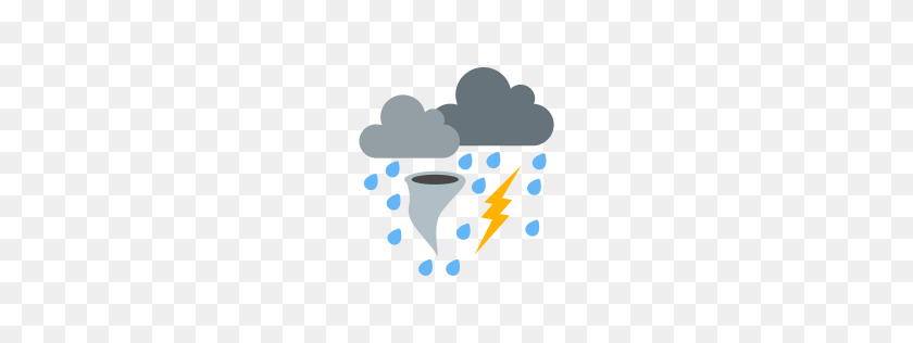 256x256 Lightning Clipart Bad Weather - Thunder Clipart
