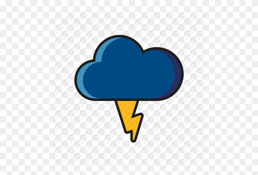 512x512 Lightning Clipart Climate And Weather - Thunderbolt Clipart