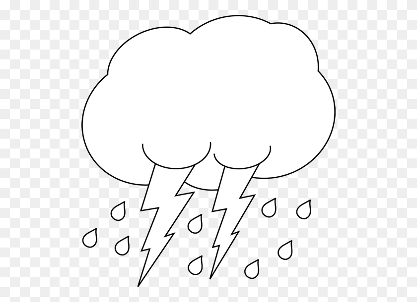 512x550 Lightning Clipart Dark Cloud - Black Cloud PNG