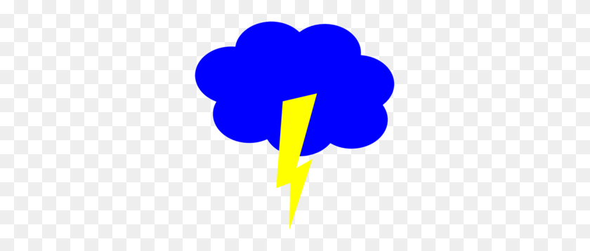 285x298 Lightning Cloud Clip Art - Thunder And Lightning Clipart