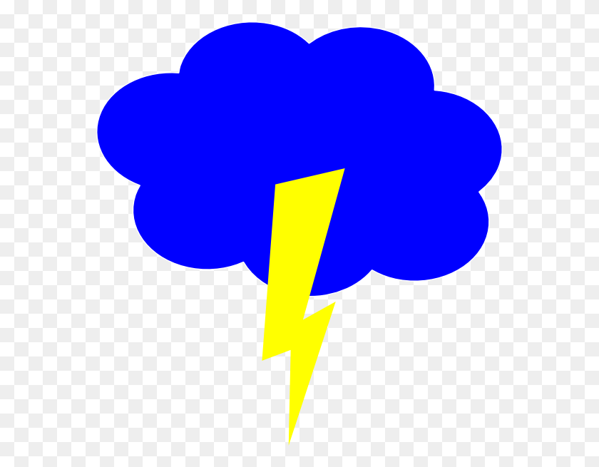 570x595 Lightning Cloud Clip Art - Lightning Cloud Clipart