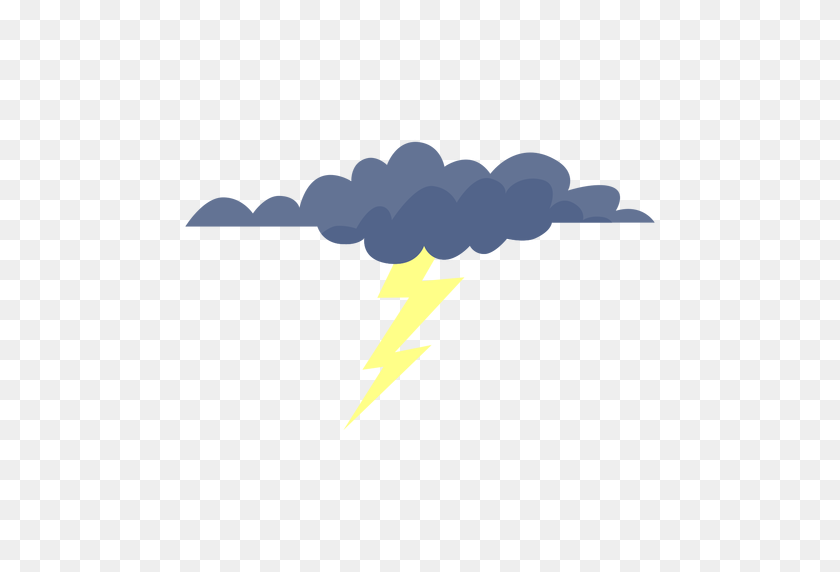 512x512 Lightning Cloud Icon - Cirrus Clouds Clipart