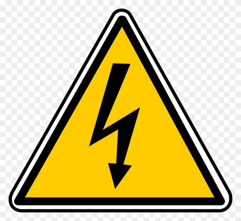 821x750 Lightning Electricity Electric Power Symbol Sign - Power Lines Clipart
