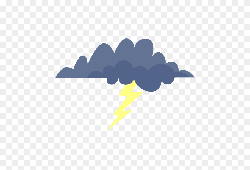 512x512 Lightning Storm Cloud Icon - Lightning Transparent PNG