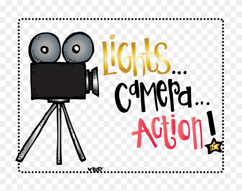 1600x1238 Lights Camera Action Clip Art - Stag Clipart