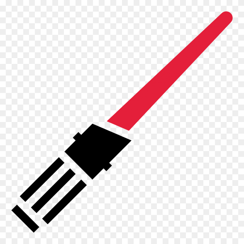 1024x1024 Lightsaber Red Icon Free Star Wars Iconset Sensible World - Green Lightsaber PNG