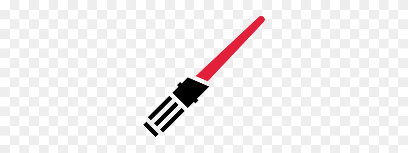 256x256 Lightsaber Red Icon Free Star Wars Iconset Sensible World - Lightsaber PNG