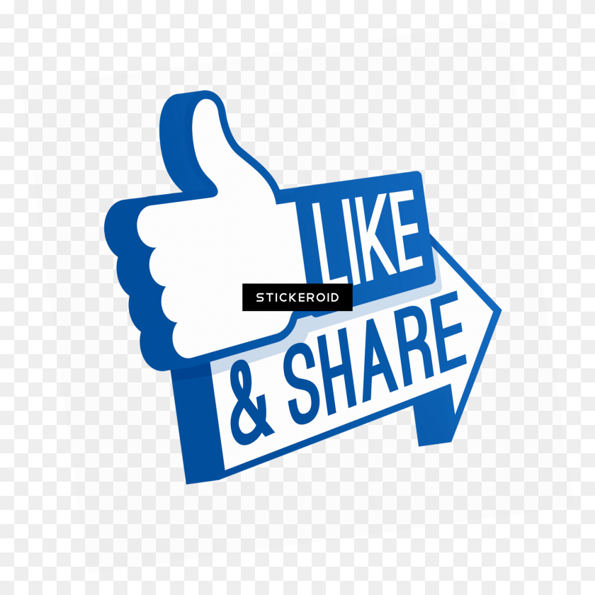 1806x1807 Like And Share - Like And Share PNG