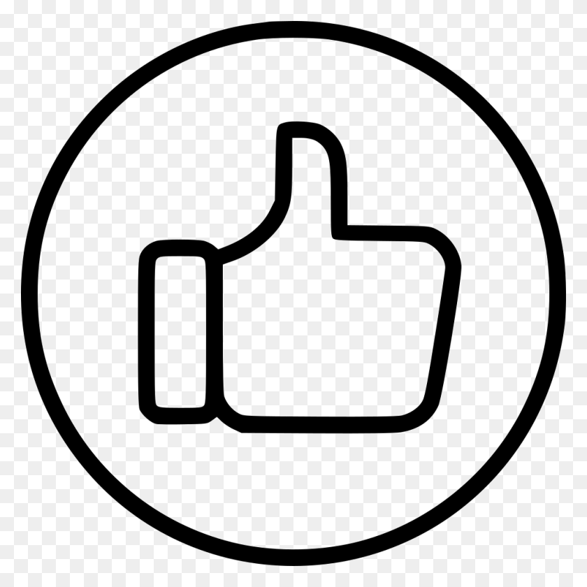 980x980 Like Thumbs Up Thumbsup Facebook Favourite Favorite Png Icon - Facebook Thumbs Up PNG