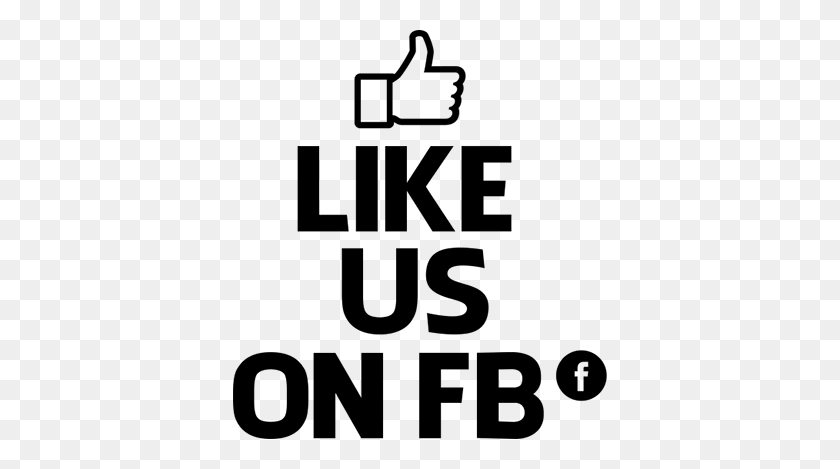 374x409 Like Us Facebook Sticker - Like Us On Facebook PNG