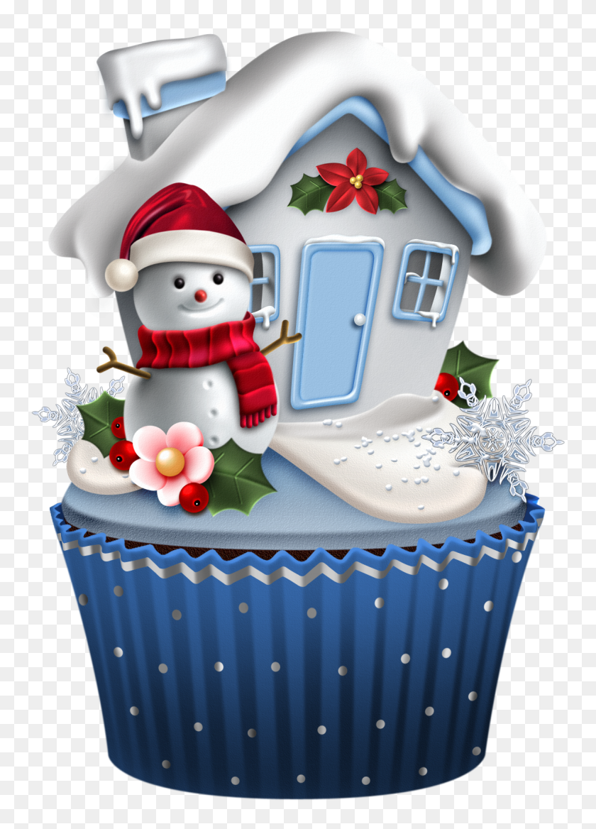 1169x1661 Lil Christmas - Clipart De Cupcakes Navideños
