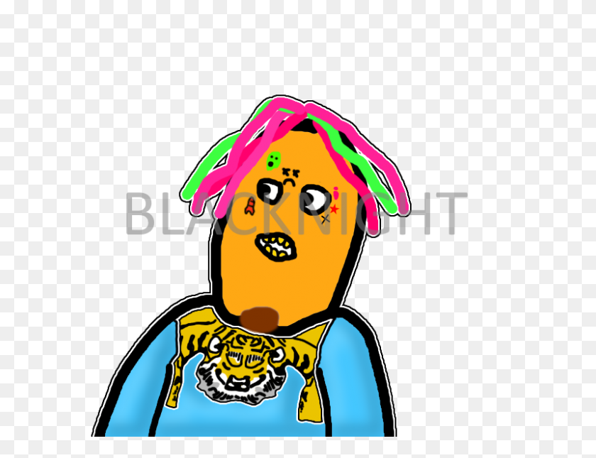 800x600 Lil Pump The Face Tattoos Is Not The Same As In The Song Gucci - Lil Pump PNG