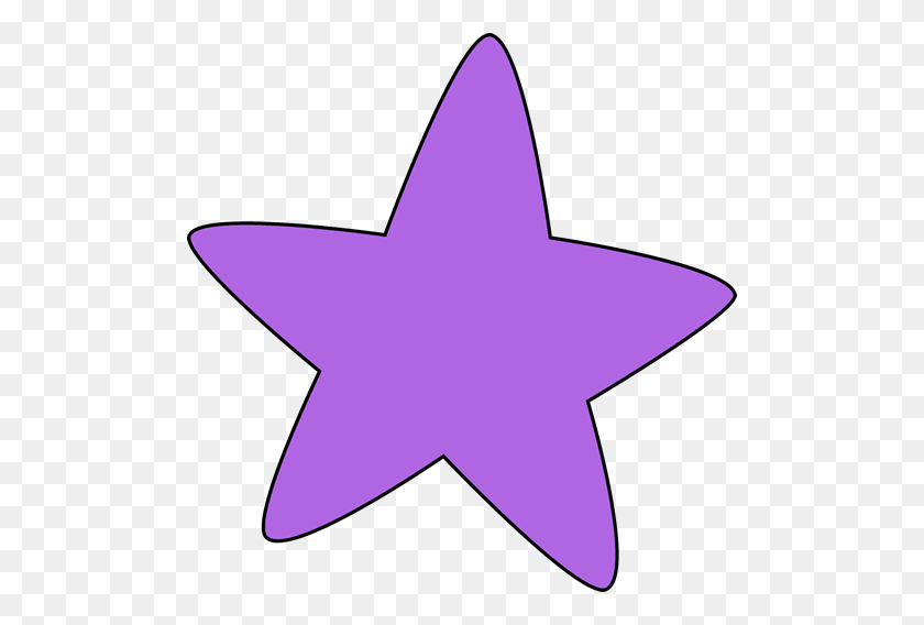 500x508 Lila Clipart Star - Banner Púrpura Clipart
