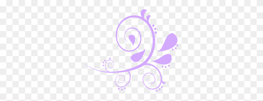299x264 Lilac Simple Swirl Clip Art - Simple Swirl Clipart
