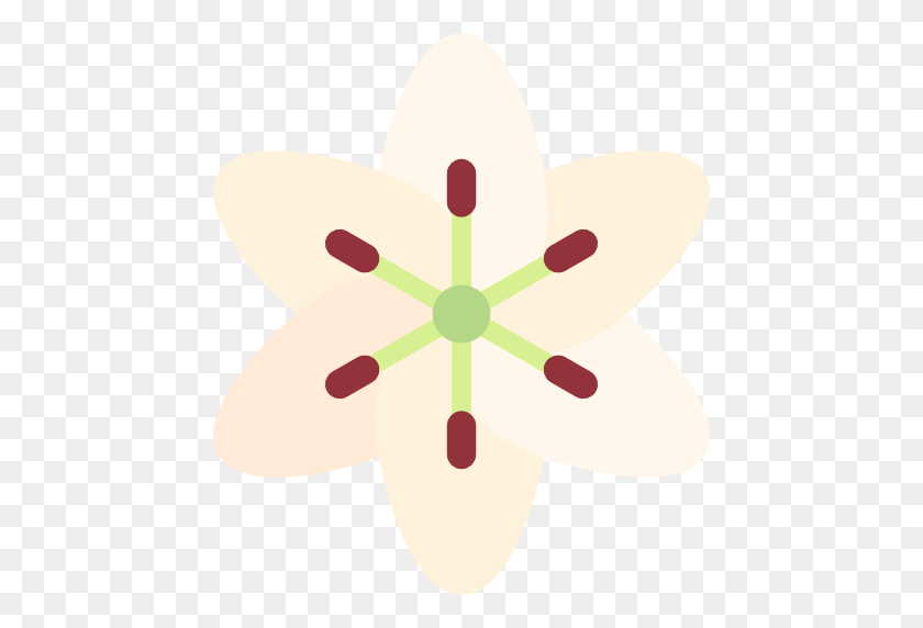 512x512 Лилия, Цветок, Значок Растения - Цветок Лилии Png