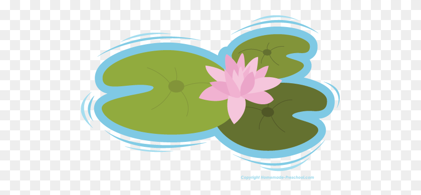 517x329 Lily Pad Clipart De Dibujos Animados - Lily Pad Flower Clipart