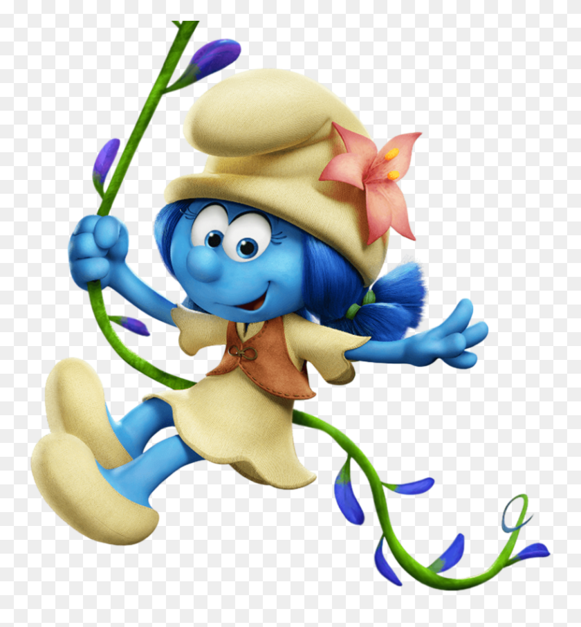 817x887 Lily Smurfs The Lost Village Transparent Png Gallery - Village Clipart