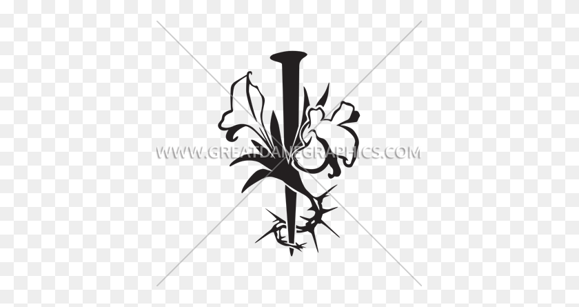 385x385 Lily With Spike And Thorns Production Ready Artwork For T Shirt - Thorns PNG