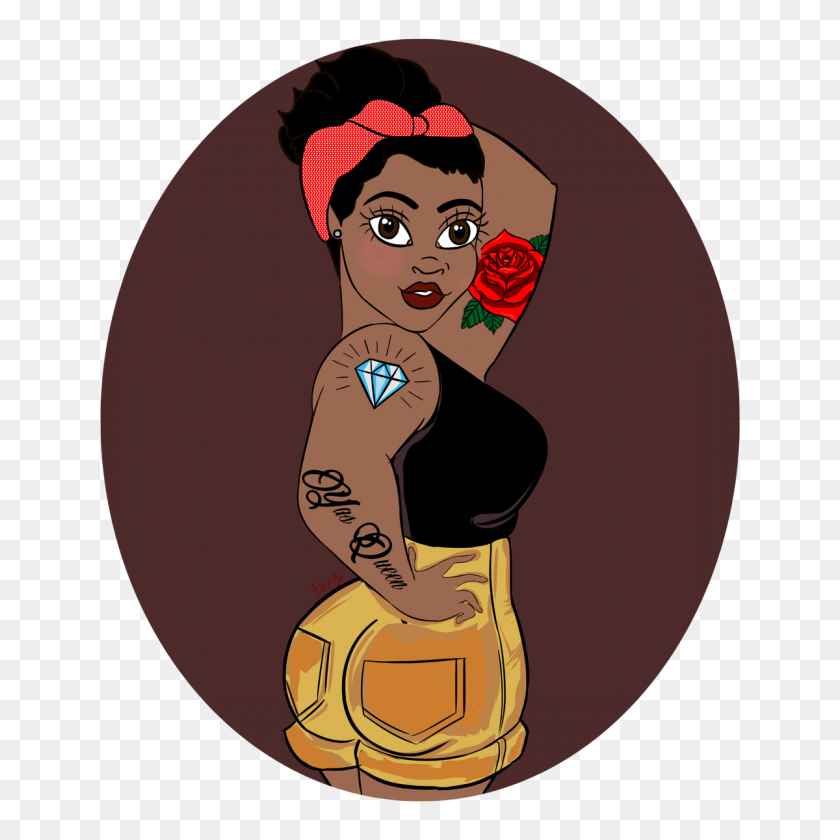 1200x1200 Lilyasqueen Hashtag On Twitter - Rosie The Riveter Clipart