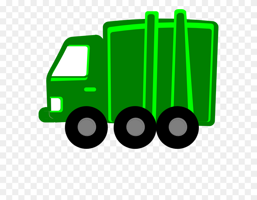 588x596 Lime Green Garbage Truck Clip Arts Download - Truck Clipart PNG