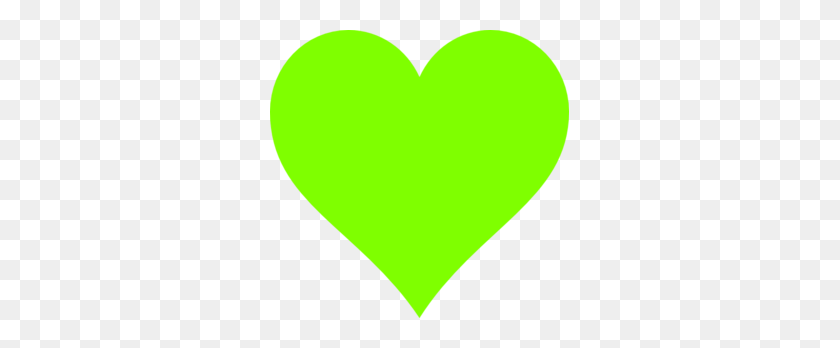 299x288 Lime Green Heart Clip Art - Heart Rate Clipart