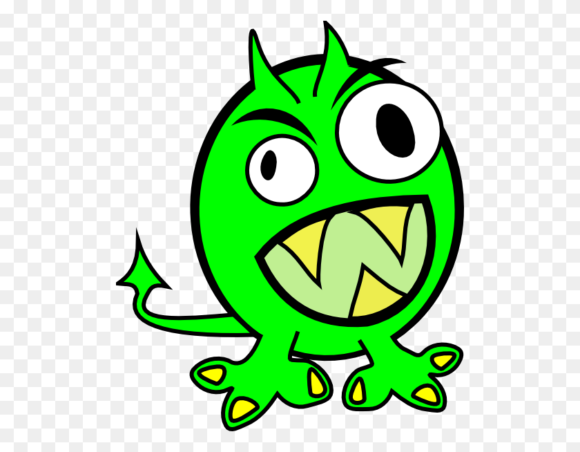 504x594 Lime Green Monster Png Large Size - Monster Mouth PNG