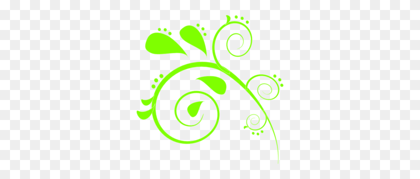 294x298 Lime Green Paisley Clip Art - Green Swirls Clipart