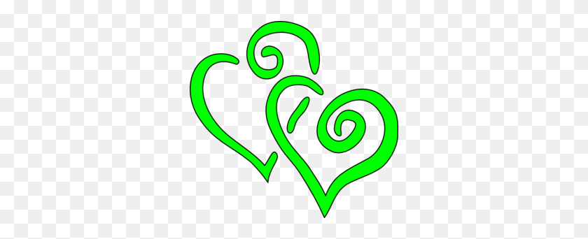 298x282 Lime Heart Cliparts - Green Heart Clipart