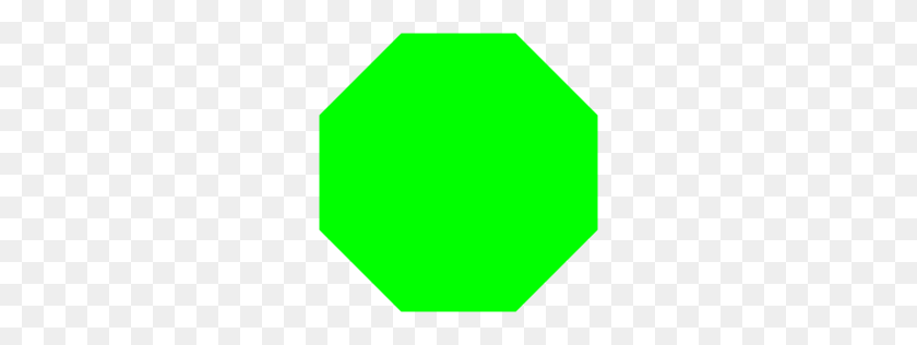 256x256 Lime Octagon Icon - Octagon PNG
