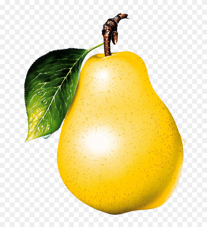 906x1000 Lime Pear Avocado Apple - Pear Clipart