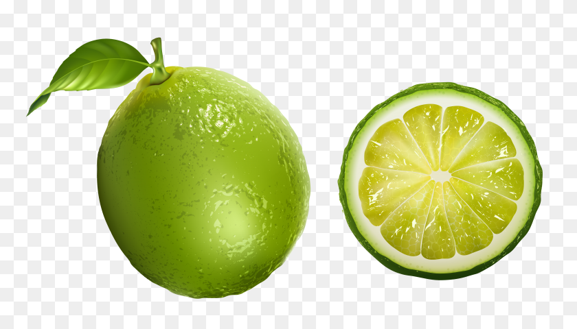 5558x2998 Lime Png Clipart - Lime Clipart
